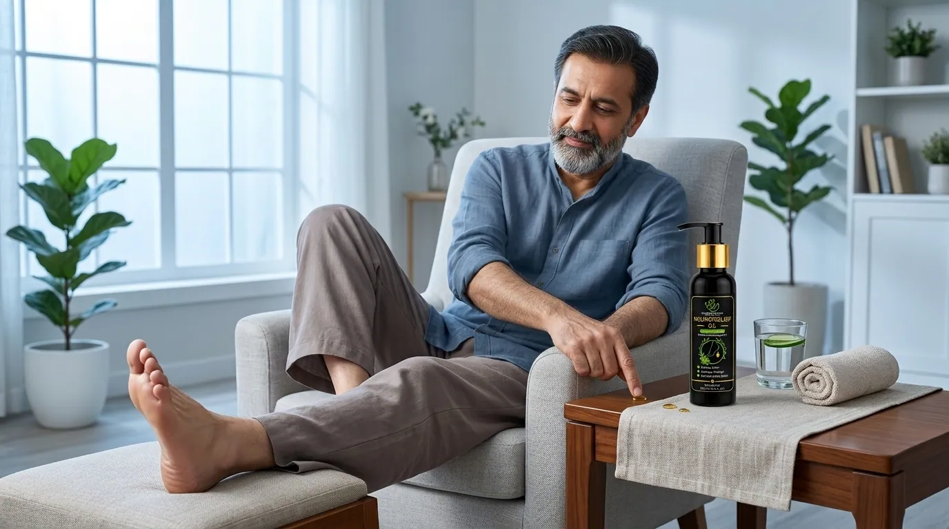 NeuroRelief Oil in use